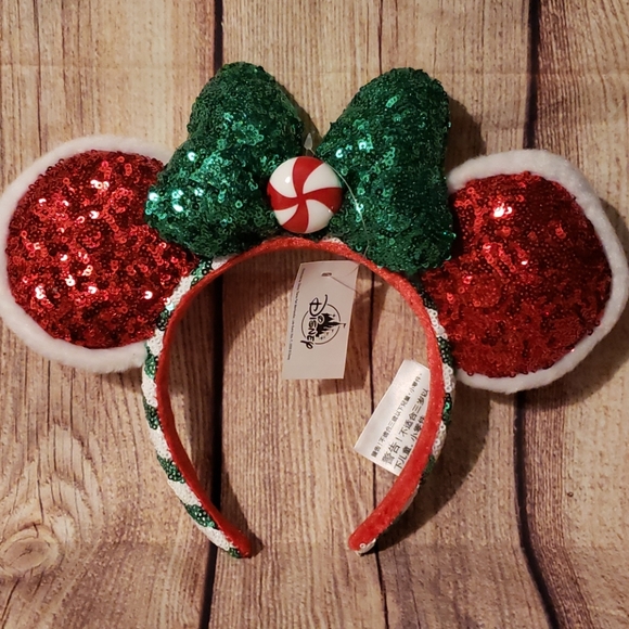 Disney Accessories - Disney Minnie Mouse Christmas 2020 Peppermint Ears